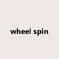wheel spin是什么意思