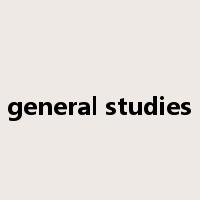 general studies是什么意思