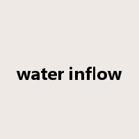 water inflow是什么意思