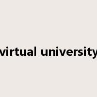 virtual university是什么意思