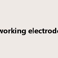 working electrode是什么意思