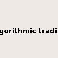 Algorithmic trading是什么意思