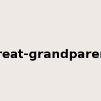 great-grandparent是什么意思
