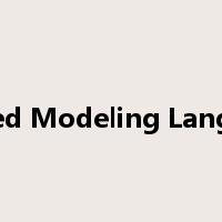 Unified Modeling Language是什么意思