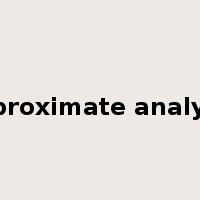 approximate analysis是什么意思