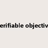 verifiable objective是什么意思