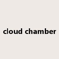 cloud chamber是什么意思
