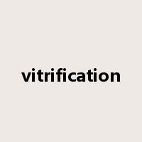 vitrification是什么意思