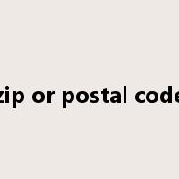 zip or postal code是什么意思