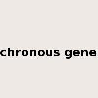 asynchronous generator是什么意思