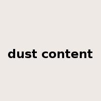 dust content是什么意思