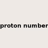 proton number是什么意思
