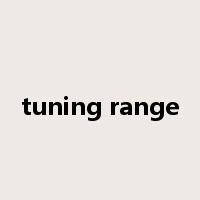 tuning range是什么意思