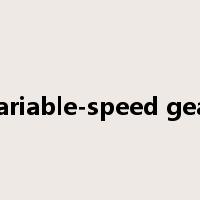variable-speed gear是什么意思