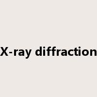 X-ray diffraction是什么意思