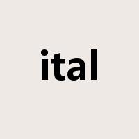 ital是什么意思