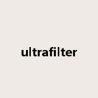 ultrafilter是什么意思
