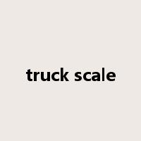truck scale是什么意思