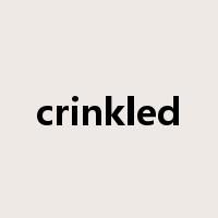 crinkled是什么意思