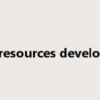 water resources development是什么意思