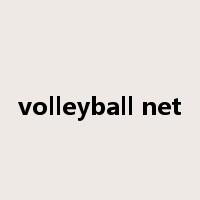 volleyball net是什么意思