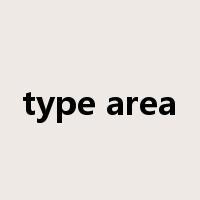 type area是什么意思