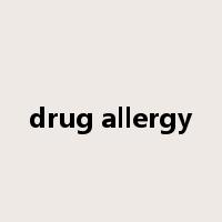 drug allergy是什么意思