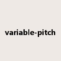 variable-pitch是什么意思