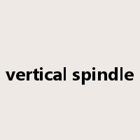 vertical spindle是什么意思