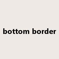 bottom border是什么意思