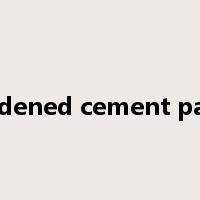 hardened cement paste是什么意思