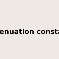 attenuation constant是什么意思