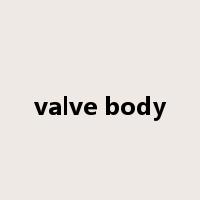 valve body是什么意思
