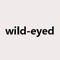 wild-eyed是什么意思