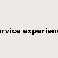 service experience是什么意思