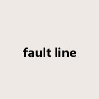 fault line是什么意思