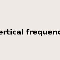 vertical frequency是什么意思
