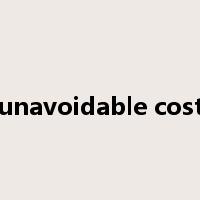 unavoidable cost是什么意思