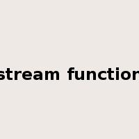 stream function是什么意思