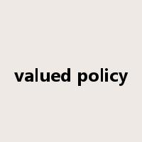 valued policy是什么意思