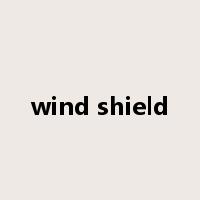 wind shield是什么意思