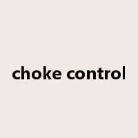 choke control是什么意思