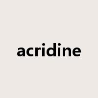 acridine是什么意思