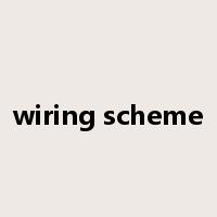 wiring scheme是什么意思