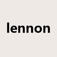 lennon是什么意思
