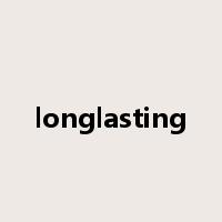 longlasting是什么意思