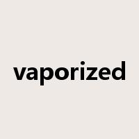vaporized是什么意思