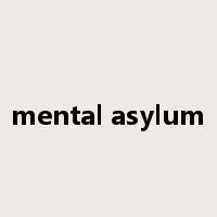 mental asylum是什么意思