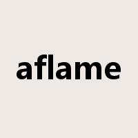 aflame是什么意思