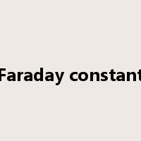 Faraday constant是什么意思